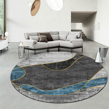 Geometrisch gemusterter runder Teppich Brehn