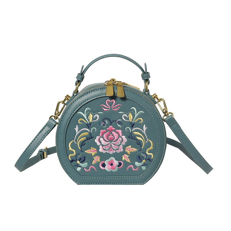 Vintage Florale Bestickte Handtasche Brehn