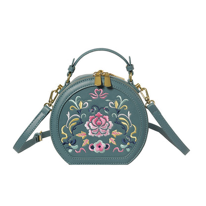 Vintage Florale Bestickte Handtasche Brehn