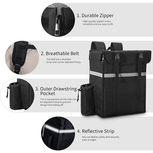 Damen Multifunktionale Kühltasche mit isoliertem Innenbereich und seitlichen Fächern Brehn
