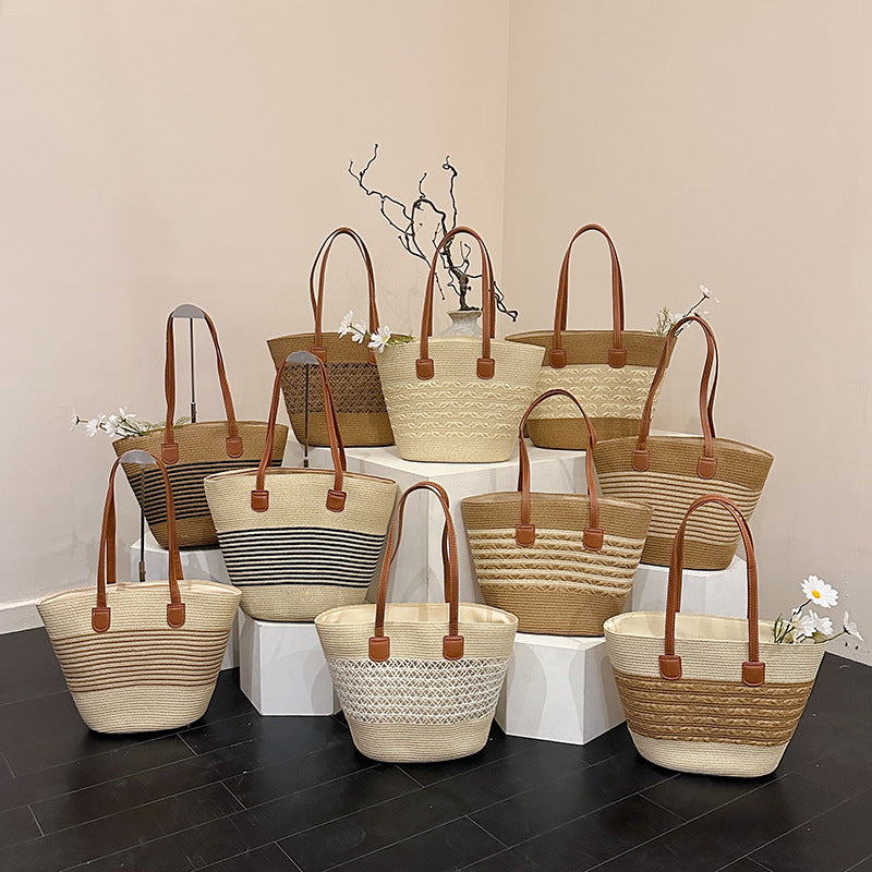 Strohmärktasche