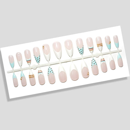 Premium Dekorative Press-On Nagelset