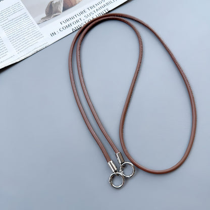 Premium Doppelring-Lederumhängeband Brehn