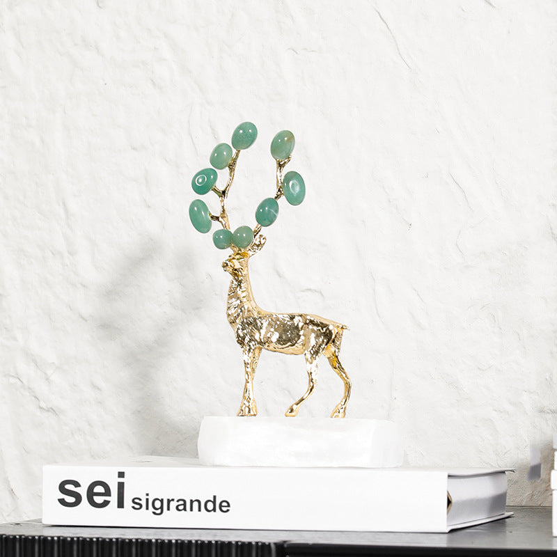Elegante dekorative Hirschskulptur