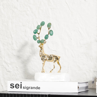 Elegante dekorative Hirschskulptur