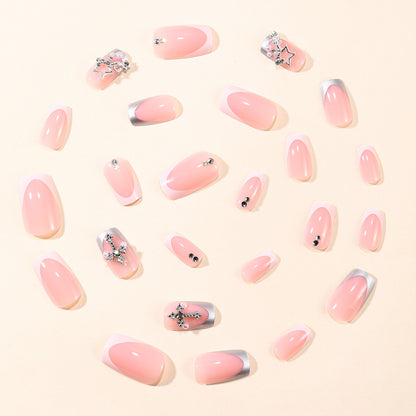 Glamouröse Strass Dekorative Stiletto Nagelerweiterungen Brehn