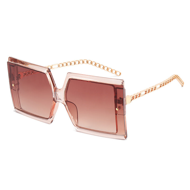 Damen elegante oversized Sonnenbrille mit quadratischem Rahmen Brehn