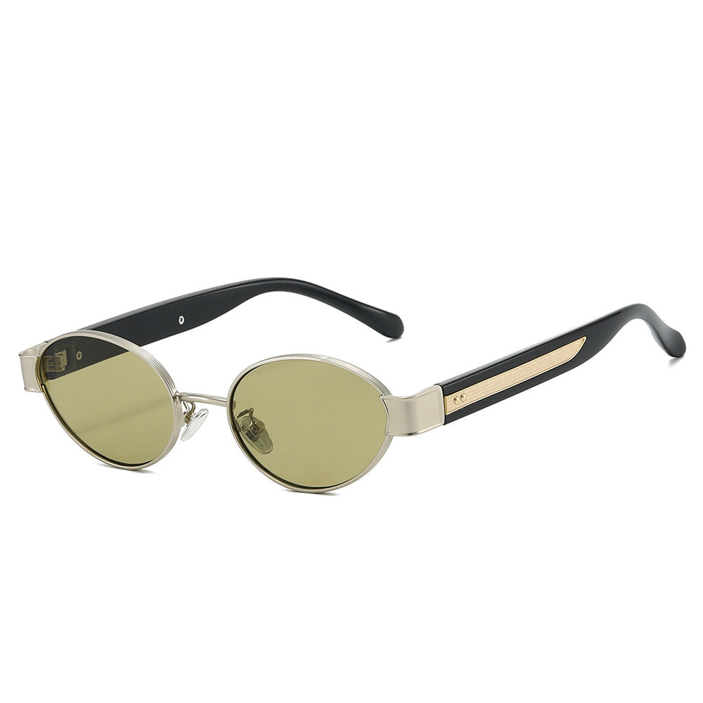 Damen Sonnenbrille im modernen, ovalen Rahmen mit harmonischem Farbspiel Brehn