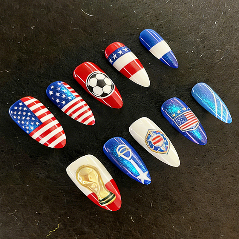 Kreatives Kunstnagelset mit sportlichen und festlichen Motiven Brehn