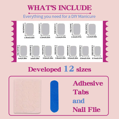 Kunstnagelset mit floralen und kreativen Designs Brehn