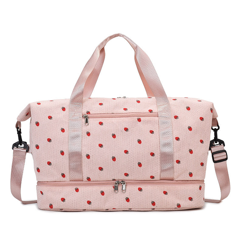 Multifunktionale Sport- und Reisetasche mit Blumenmuster Brehn