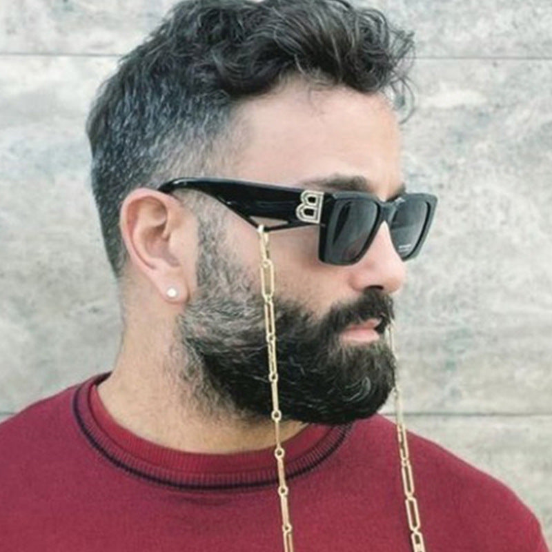 Damen modische geometrische Sonnenbrille mit einzigartigen Designelementen Brehn
