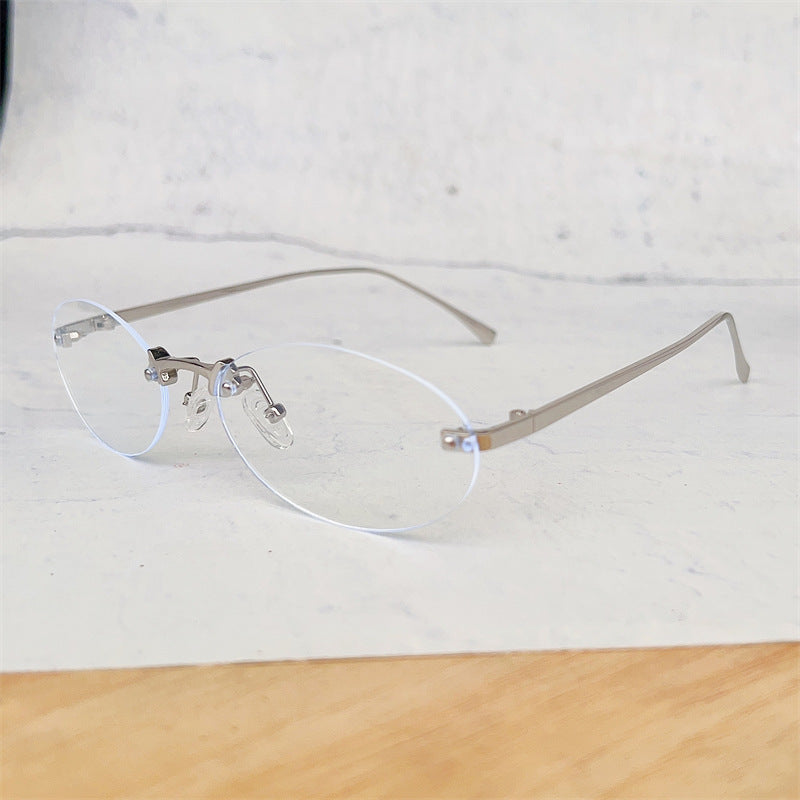 Minimalistische ovale Rahmenbrille Brehn