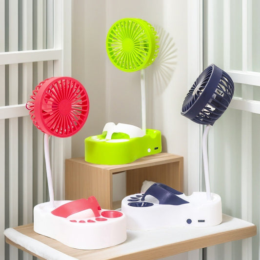Unisex Tragbarer USB Tischventilator mit flexiblem Arm und mehreren Geschwindigkeitsstufen Brehn