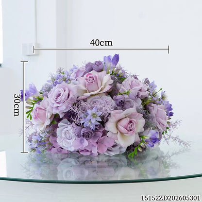 Elegante künstliche Blumen Tischdekoration