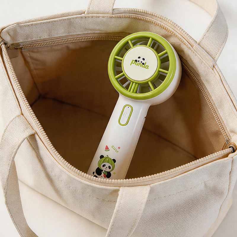 Damen Tragbarer Mini-Ventilator mit LED-Beleuchtung und beweglichen Elementen Brehn