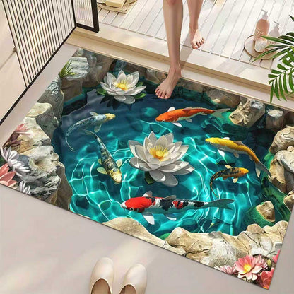 Künstlerischer 3D-Optische Illusion Teppich