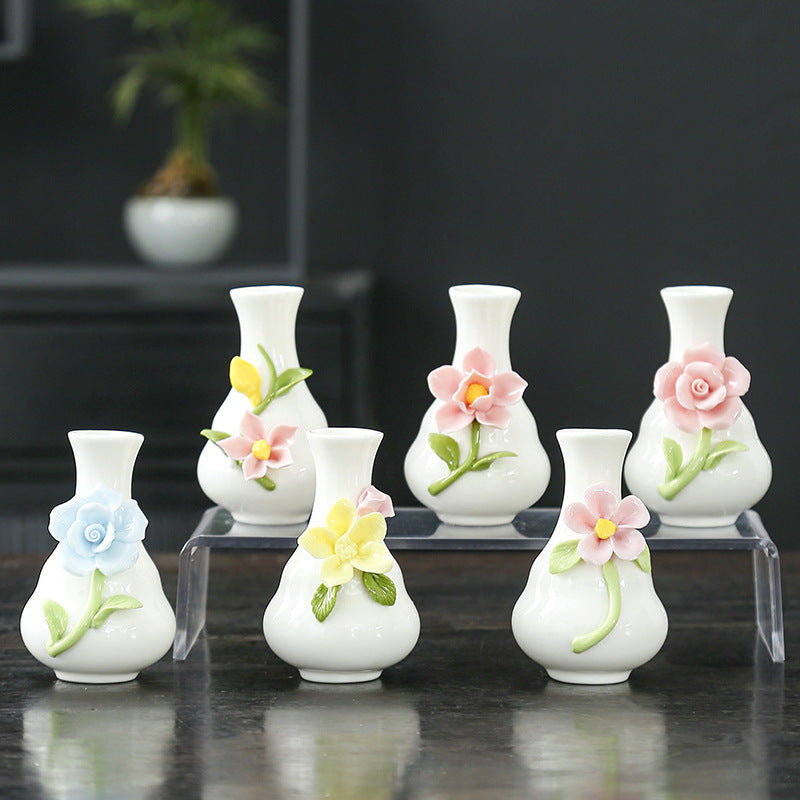 Künstlerische Blumenporzellanvase Brehn
