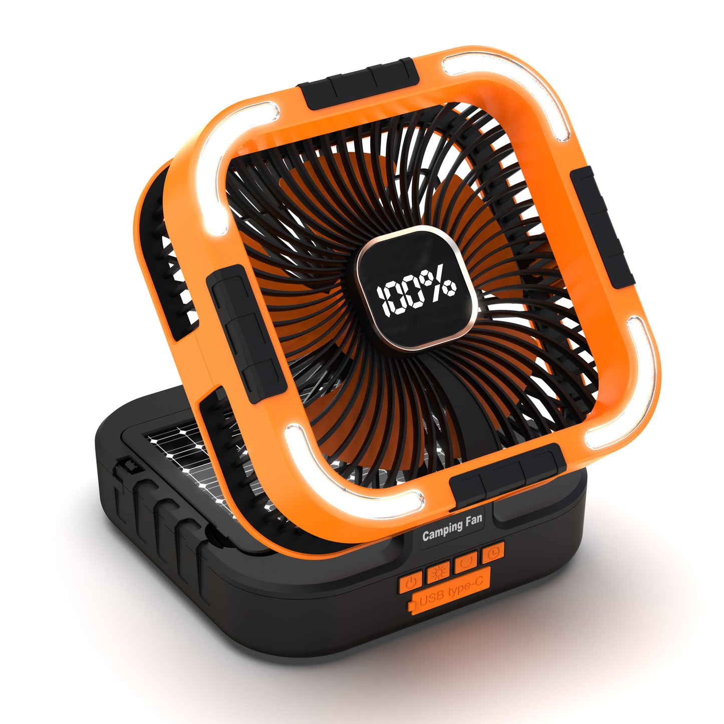 Unisex tragbarer Solar-Campingventilator Brehn