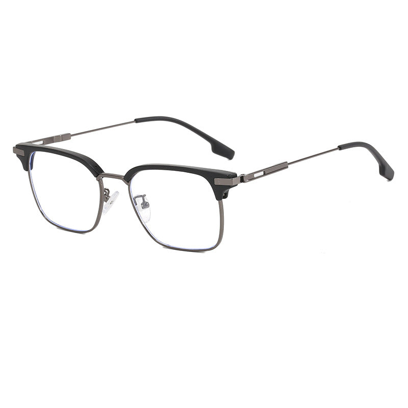 Damen quadratische Sonnenbrille mit leichtem Metallrahmen und breiten Bügeln Brehn