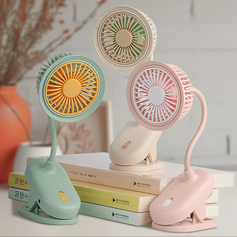 Damen flexibel einstellbare Klemmlampe mit Ventilatorfunktion Brehn
