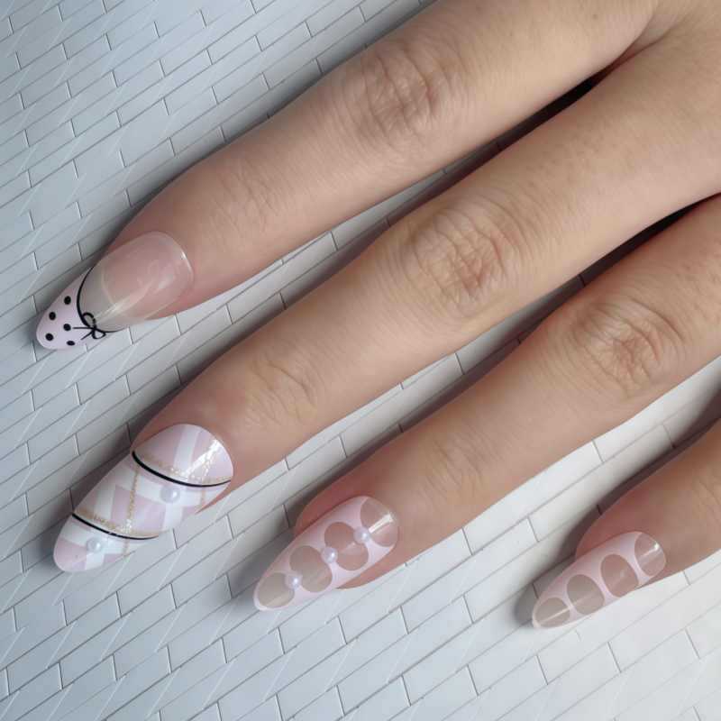 DIY Künstlerische Press-On Nagel Set Brehn