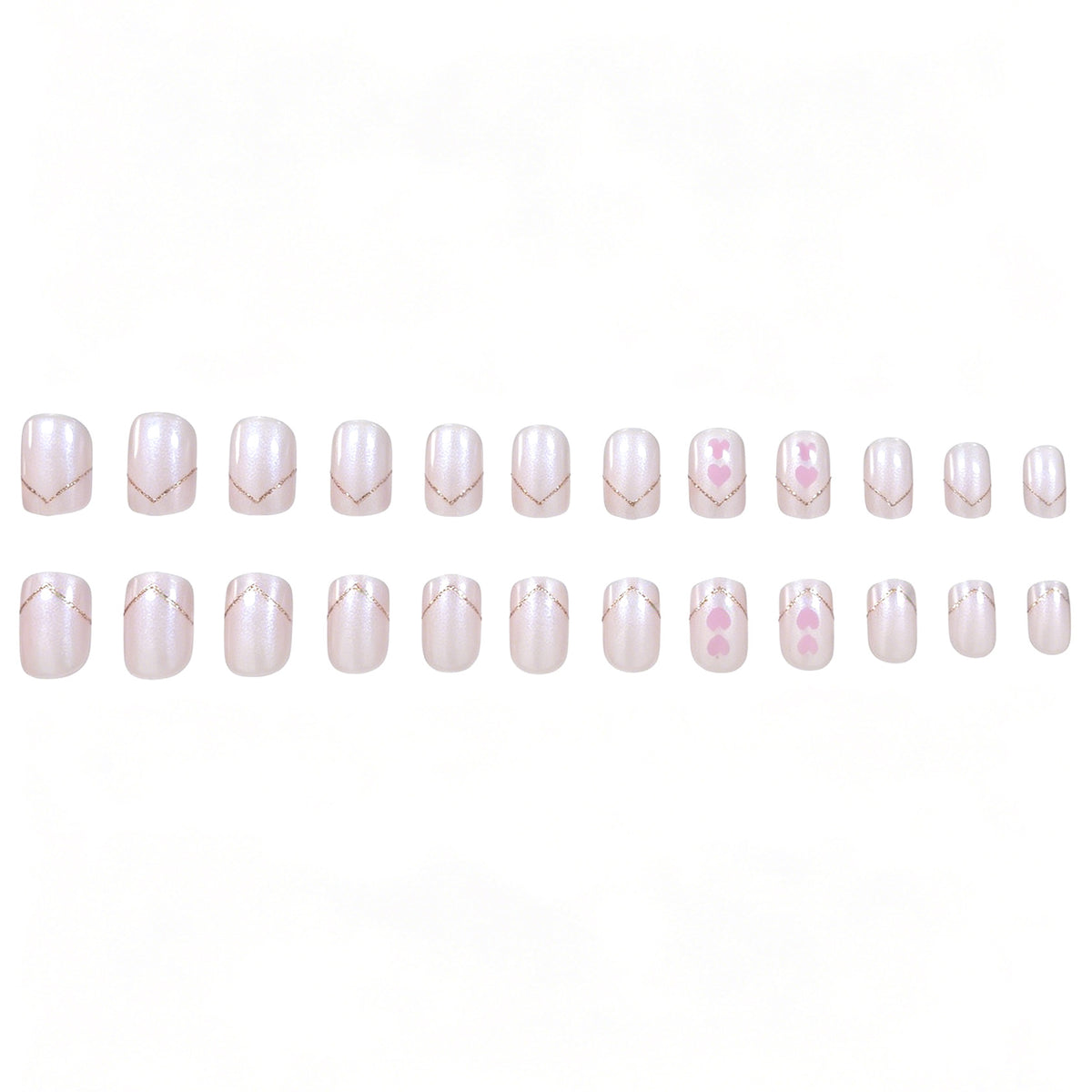 Romantische Herz Nagelkunst Brehn
