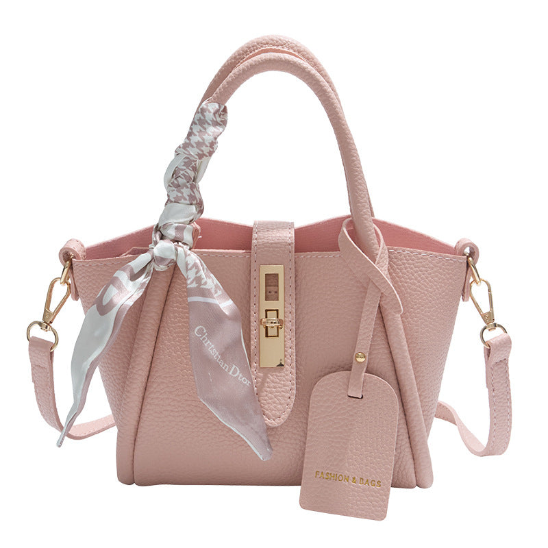 Texturierte Leder Mini Handtasche