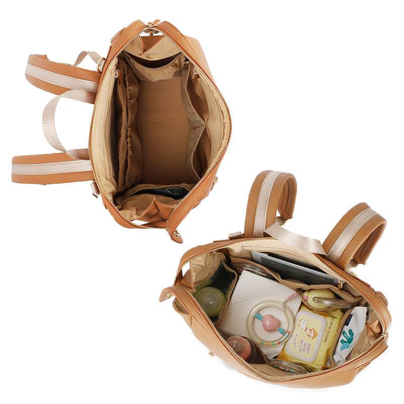 Stylischer Mehrfach-Taschen Rucksack Brehn