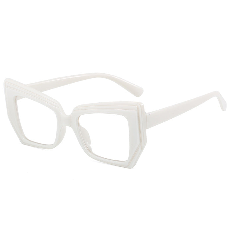 Damen Modische Brille mit auffälligem, geometrischem Rahmen Brehn