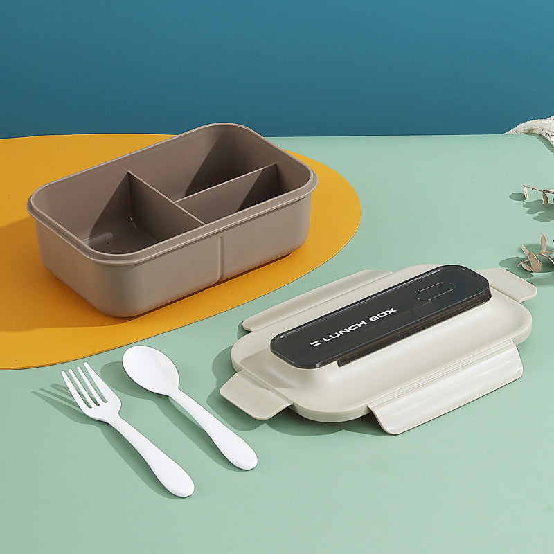Vielseitige Auslaufsichere Bento Lunchbox mit Eingebautem Besteckset