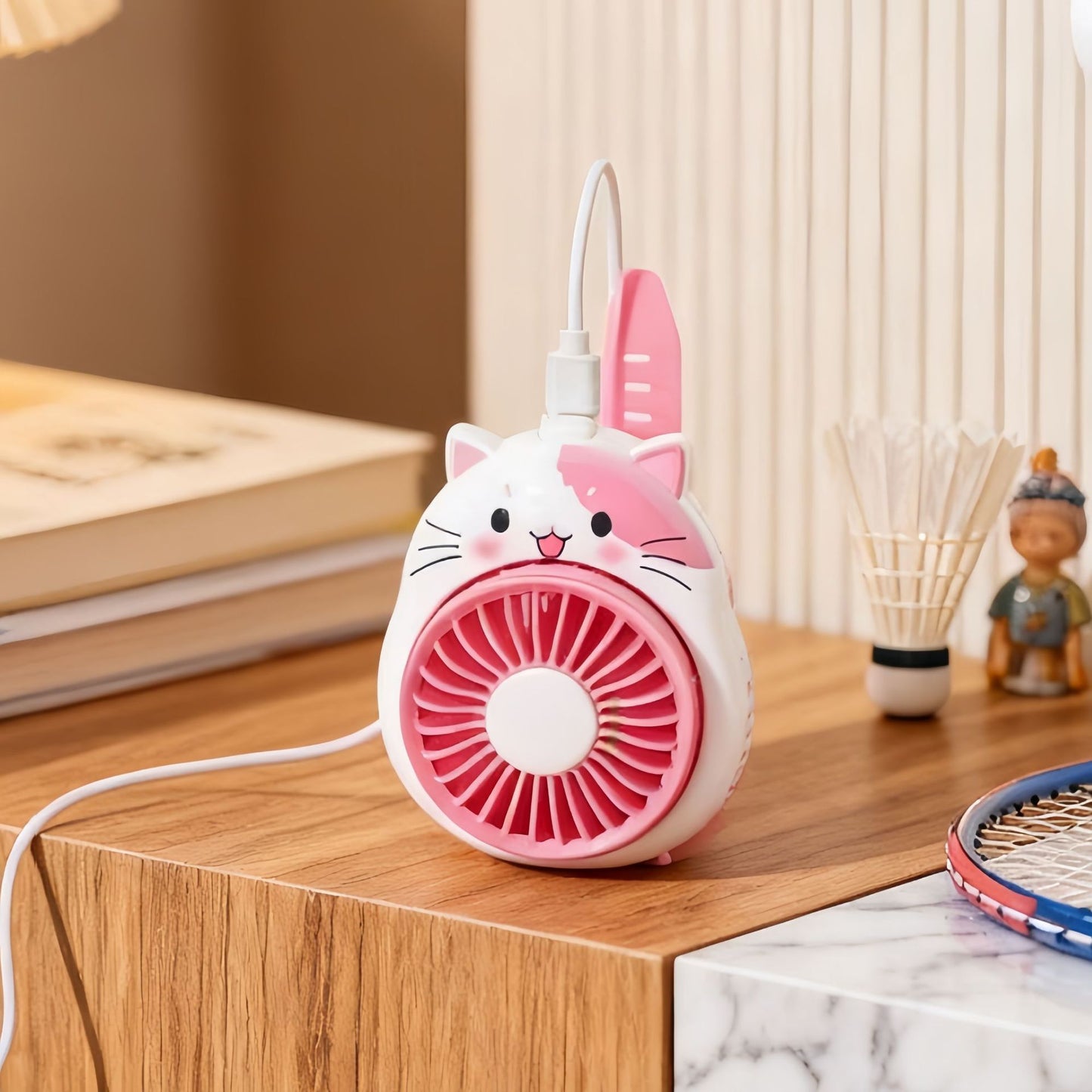 Damen Tragbarer USB Handventilator im niedlichen Hundeformdesign Brehn
