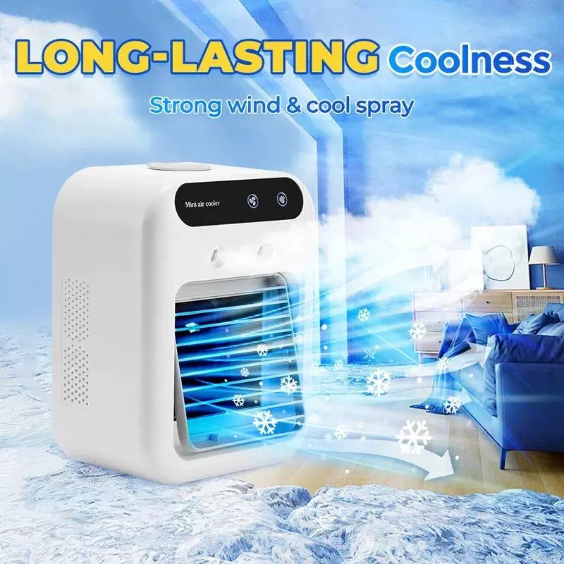 Unisex Einheitsgröße USB-betriebener Desktop-verdampfer Kaltluftkühler und Luftbefeuchter mit nachfüllbarem oben befüllbarem Tank verstellbaren Richtungsjalousien leiser Betrieb Brehn