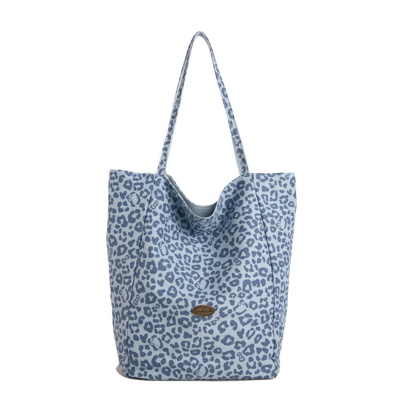 WoStylish Wendbare Leopardenmuster Einkaufstasche Brehn