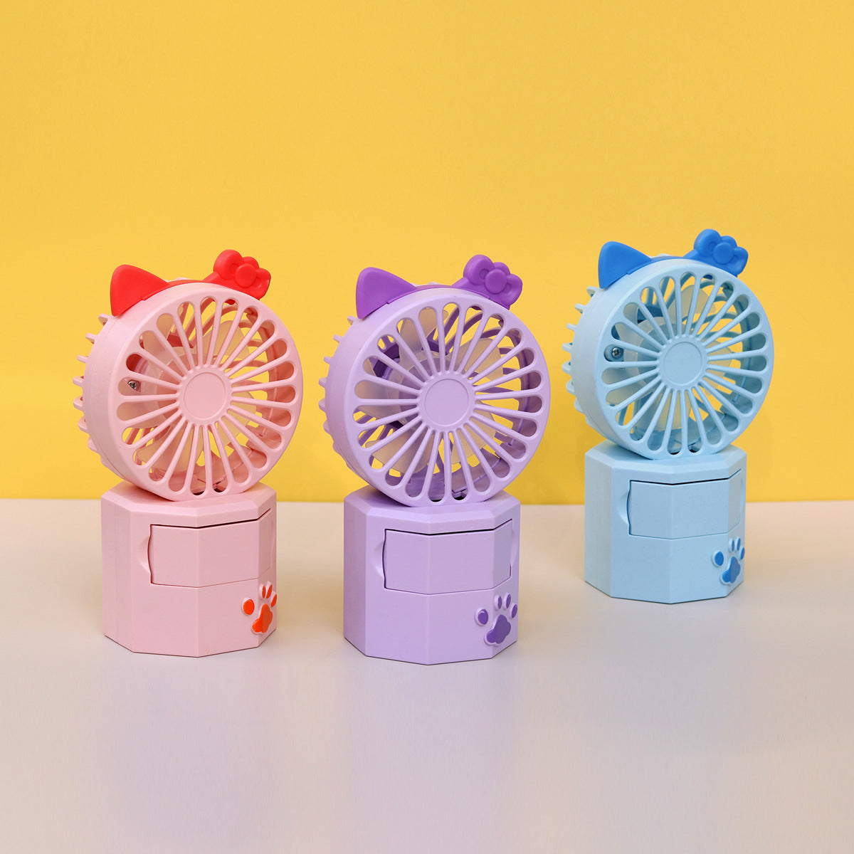 Unisex Tragbarer Mini Ventilator mit Tierohren und USB-Anschluss Brehn