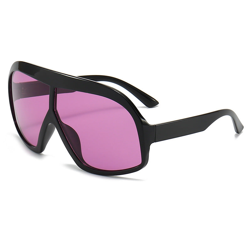 Damen Sportliche Sonnenbrille mit breitem Rahmen und polarisierten Gläsern Brehn