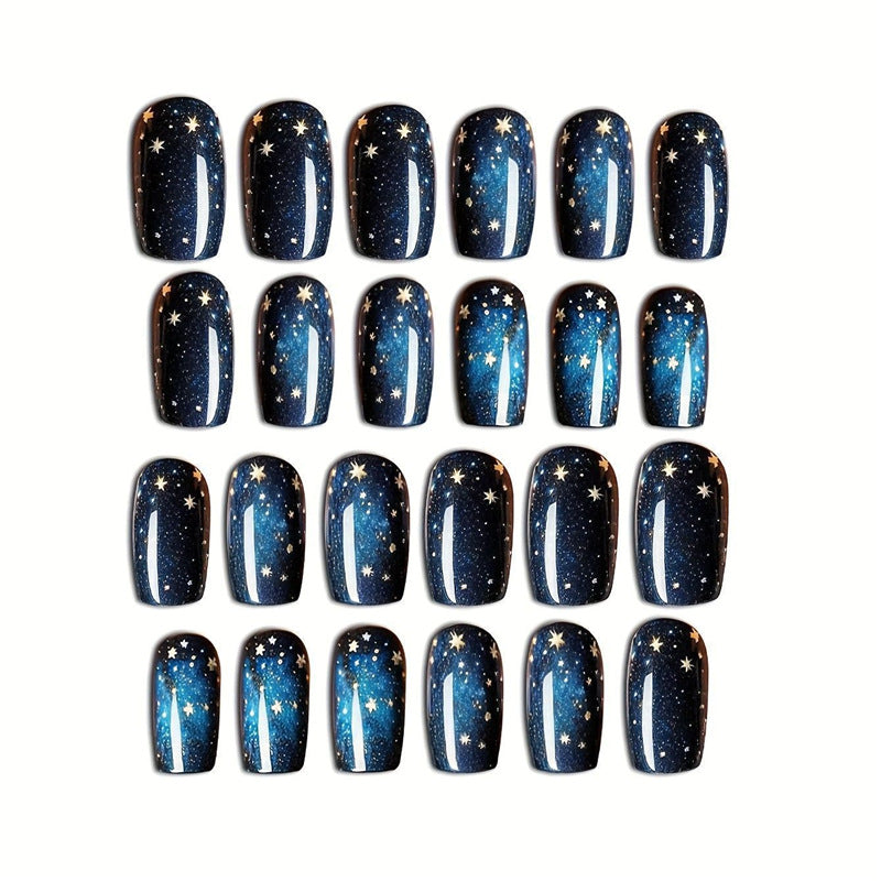Celestial Starry Night Press-On Nail Set Brehn