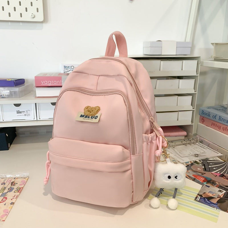Lässiger Mehrfach-Taschen Schulrucksack