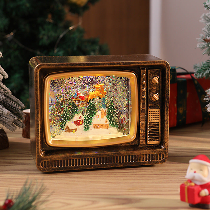 Nostalgische Schneekugel Fernseher Brehn