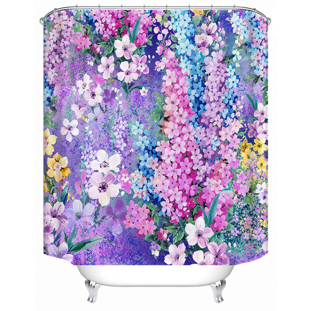 Schmetterlings-inspiriertes Blumen-Duschvorhang Brehn
