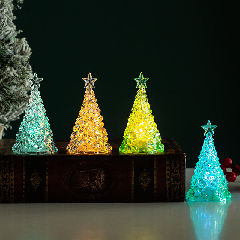 Glänzende LED Weihnachtsbaum Deko