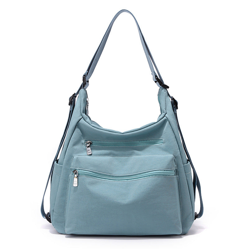 Multi-Reißverschluss Freizeit Schultertasche Brehn