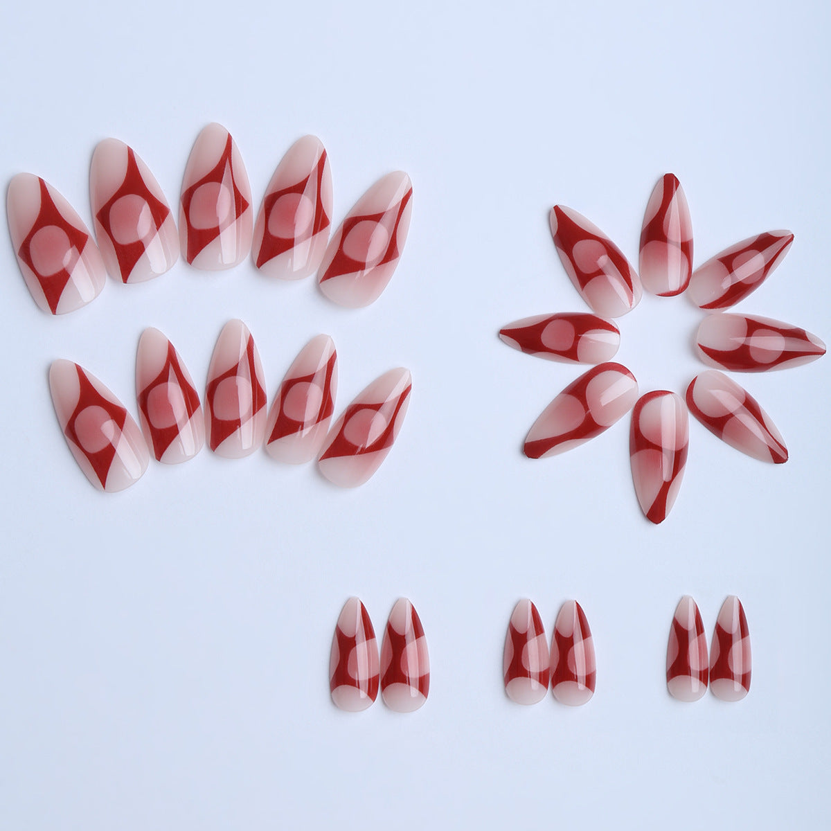 Künstliche Stiletto Fingernägel mit Elegantem Design Brehn