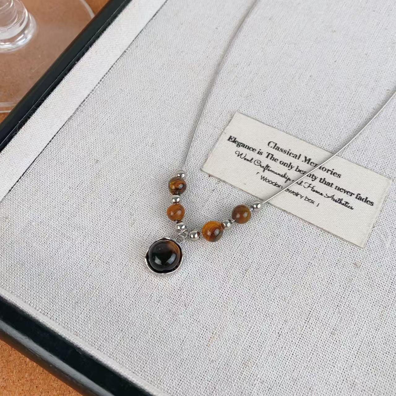 Tiger Eye Anhänger Necklace Brehn