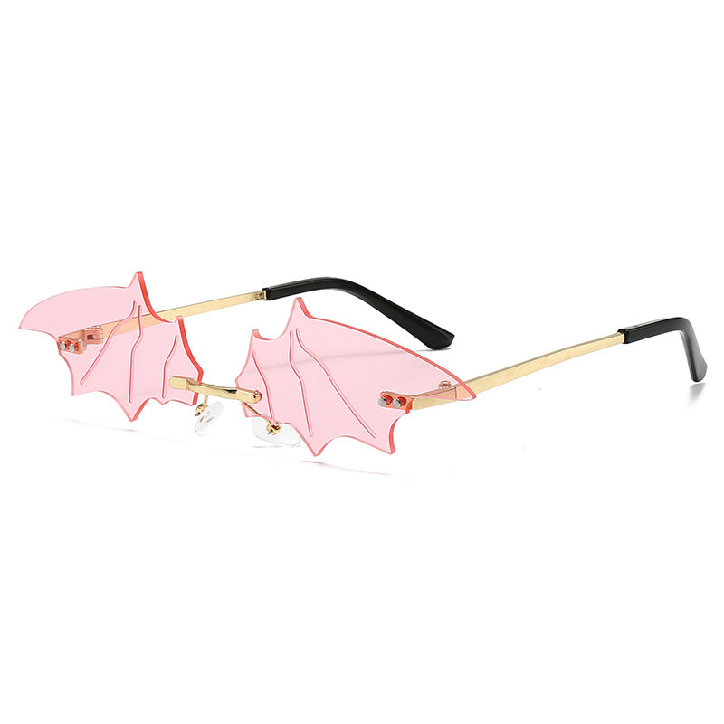 Damen kreative und auffällige Sonnenbrille mit Bat-Design Brehn