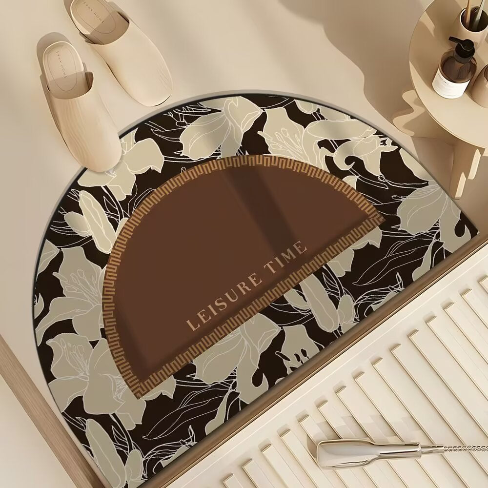 Künstlerisches Floral Design Fußmatte Brehn