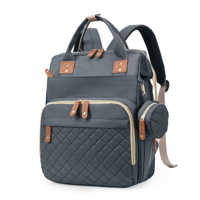 Vielseitiger Mehrfach-Taschen Stepp-Rucksack Brehn