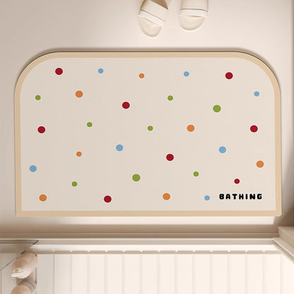 Verspielte Badematte