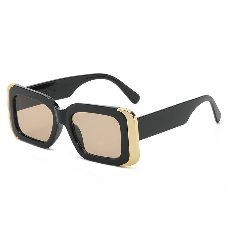 Damen Oversized-Sonnenbrille im modernen Animal-Print-Design Brehn