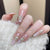 Premium Floral Verzierte Press-On Nagelset Brehn